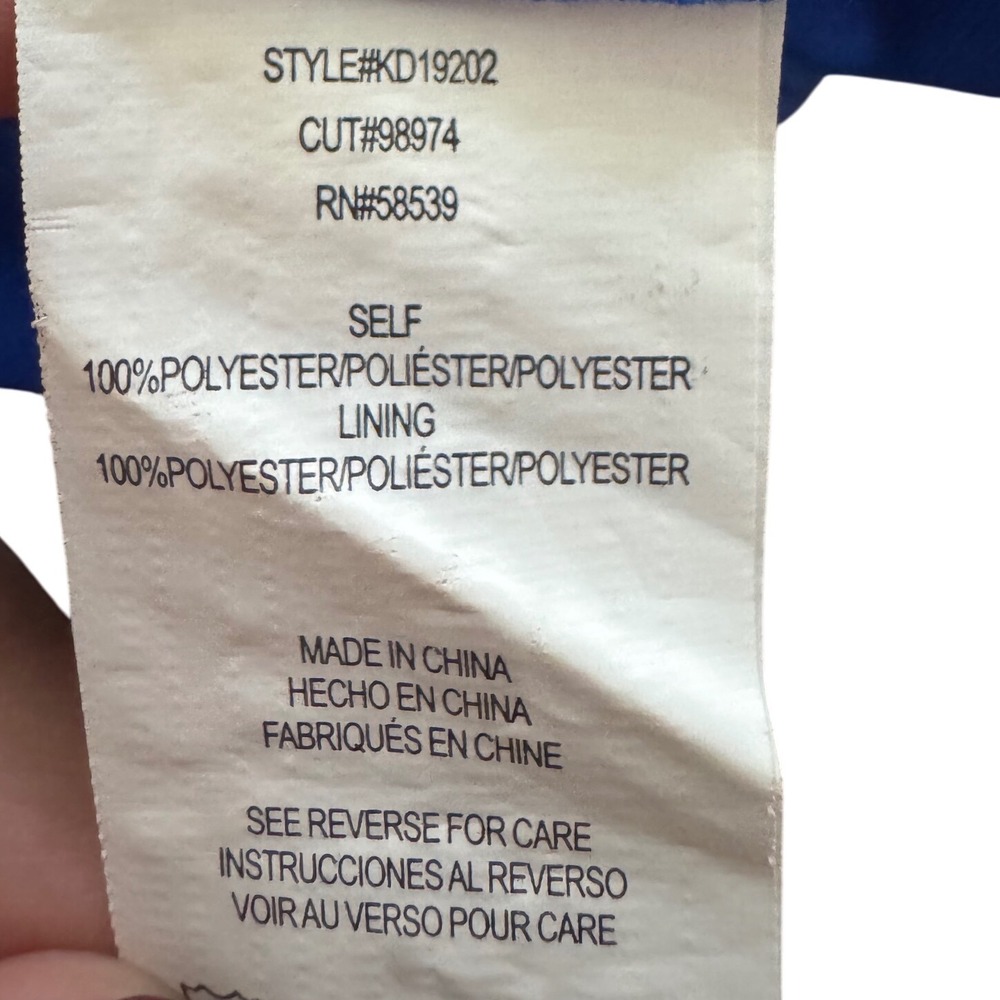 Kut From The Kloth Royal Blue Short Sleeve Shift Dress Style KD19202 Size‎ 6 - Picture 4 of 8